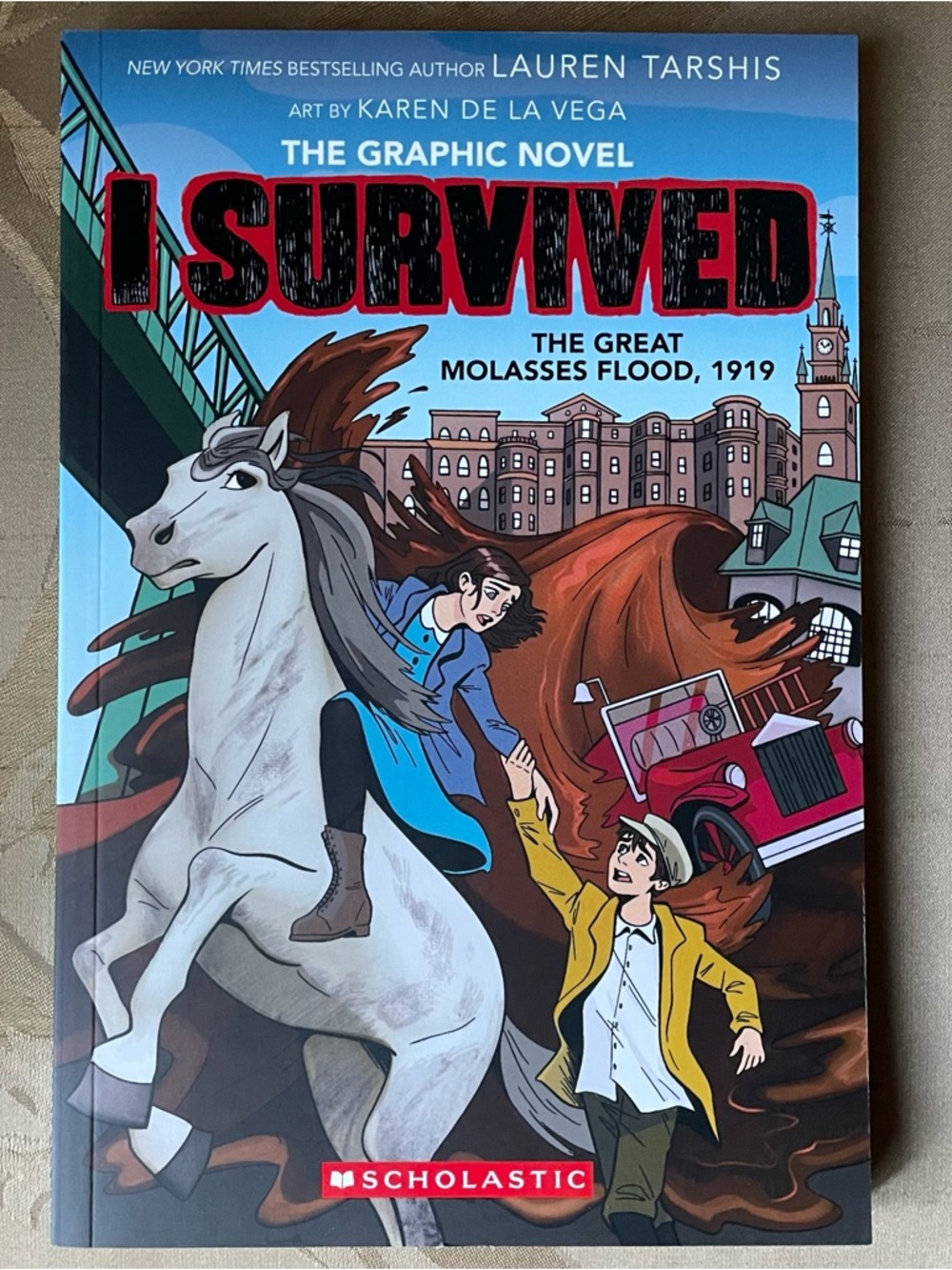 I Survived the Great Molasses Flood 1919 graphic novel book new Lauren Tarshis